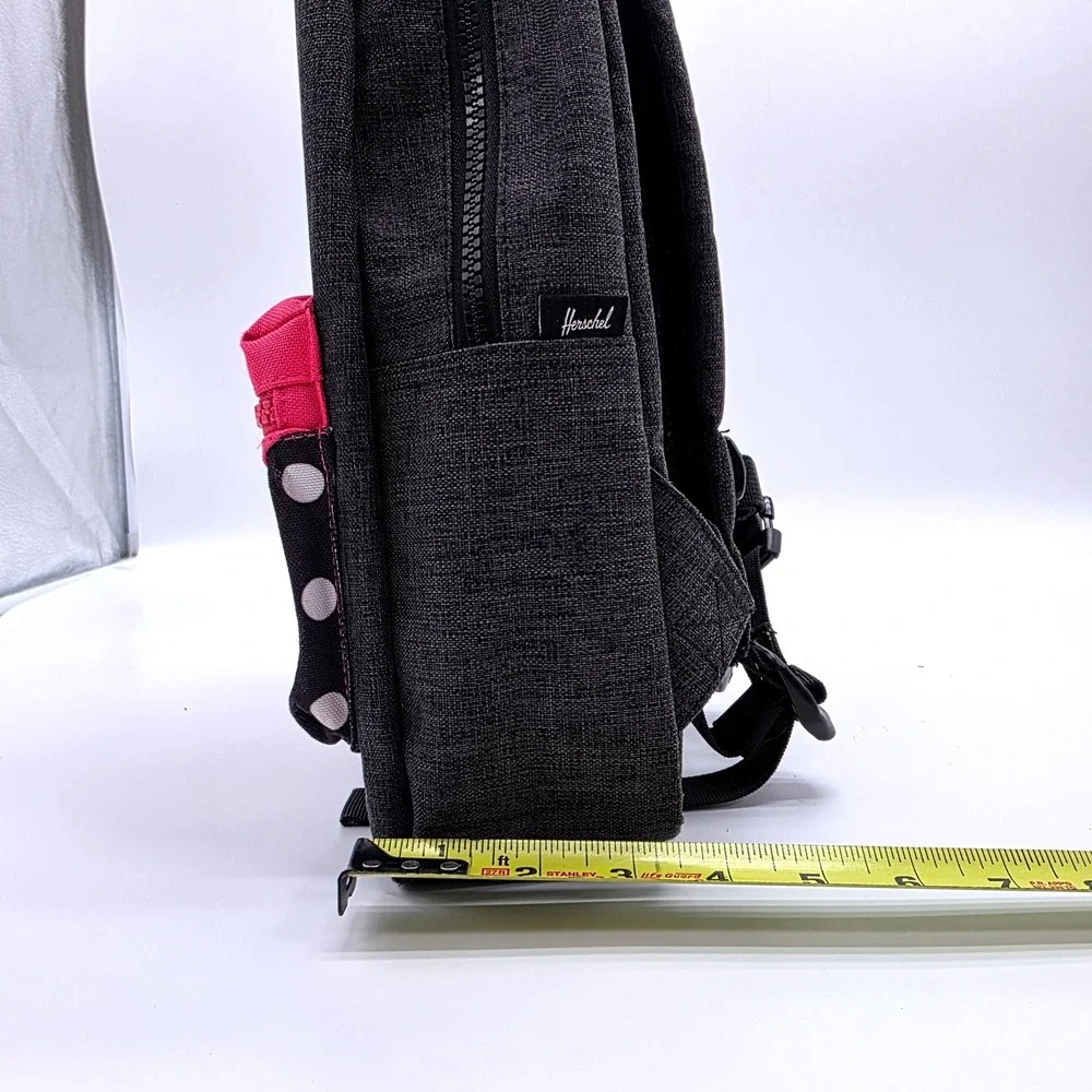 Herschel Supply Co Heritage Kids Backpack Grey Pink Polka Dot Mini Bag